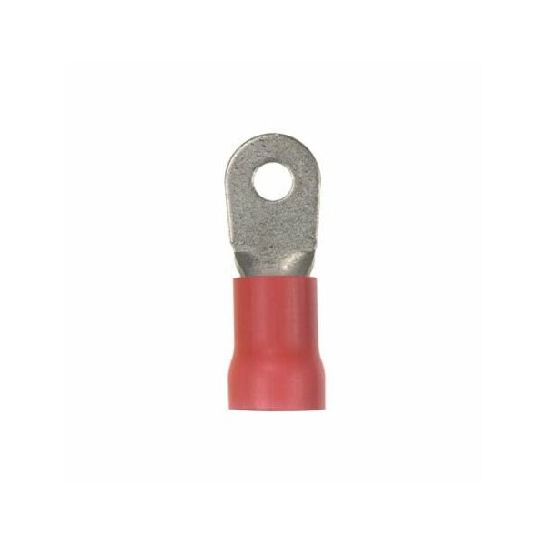 Panduit Ring Terminal, 5/16 in Stud Size, 2 AWG, 600 V, Vinyl Insulated, Red, 10 PK PV2-56R-XY - main